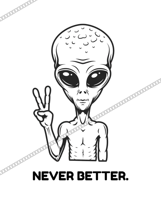 Alien Peace Sign