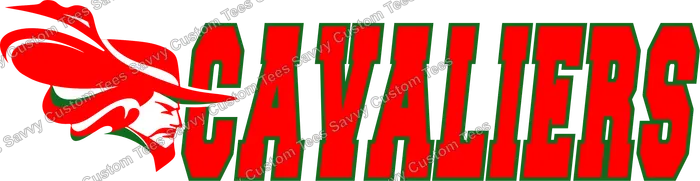 Cavaliers Flame Text