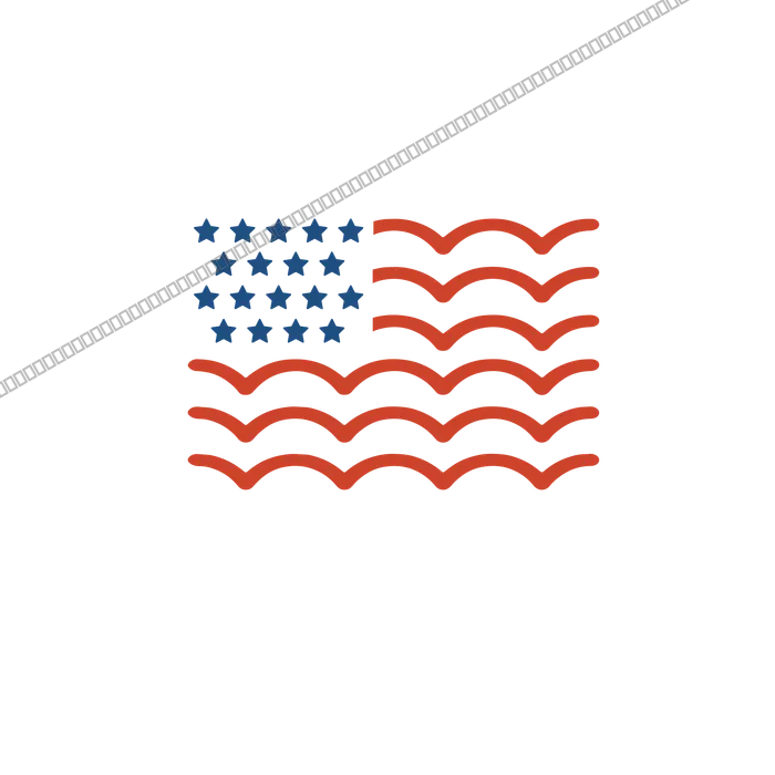 American Flag Waves