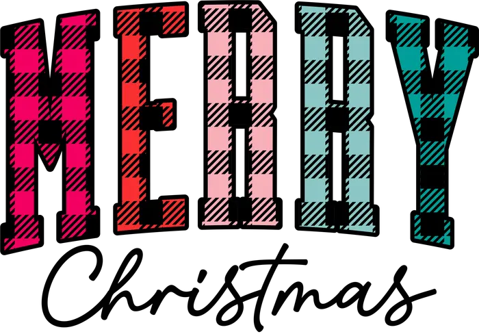 PV X9Q1 001MerryChristmasPlaidMULTICOLOR